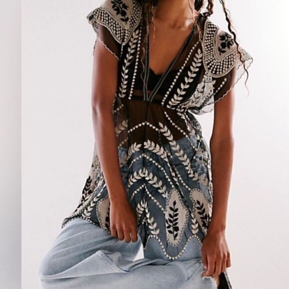 Free People Ollari Ethereal Lace Mini / Size XS